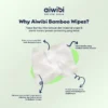 AIWIBI Bamboo Baby Wet Wipes Antibacterial (80 Lembar) Tissue Basah Antibakteri