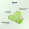 AIWIBI Bamboo Baby Wet Wipes Antibacterial (80 Lembar) Tissue Basah Antibakteri