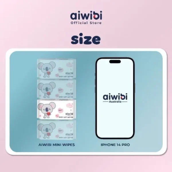 AIWIBI Minipack Wet Wipes (32 dan 64 Lembar) Tissue Basah Bayi Baby